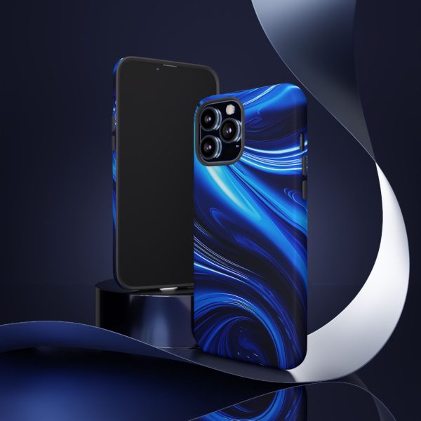 Royal Blue Wave iPhone | Samsung | Samsung Galaxy | Google Pixel - Cell Phone Tough Cases - Image 48