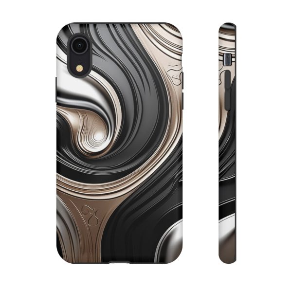 Black and Gold iPhone | Samsung | Samsung Galaxy | Google Pixel - Cell Phone Tough Cases - Image 8