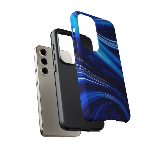 Royal Blue Wave iPhone | Samsung | Samsung Galaxy | Google Pixel - Cell Phone Tough Cases - Image 123