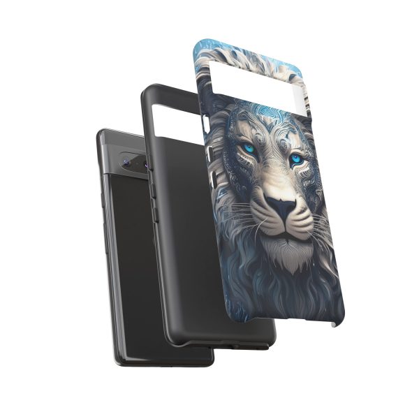 Blue Lion Art iPhone | Google Pixel - Cell Phone Tough Cases - Image 84