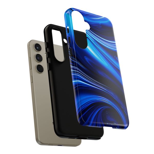 Royal Blue Wave iPhone | Samsung | Samsung Galaxy | Google Pixel - Cell Phone Tough Cases - Image 198