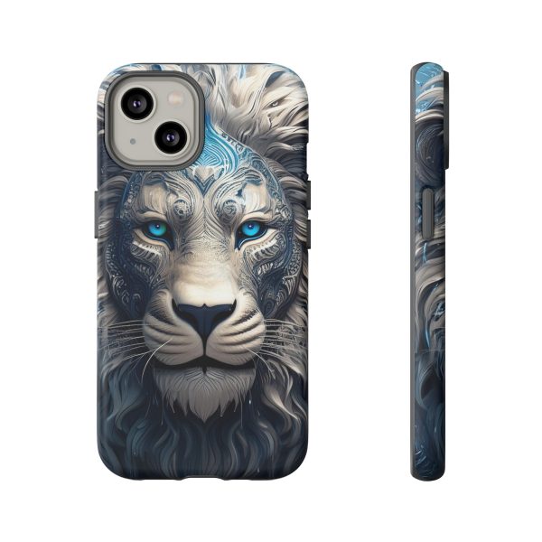 Blue Lion Art iPhone | Google Pixel - Cell Phone Tough Cases - Image 50