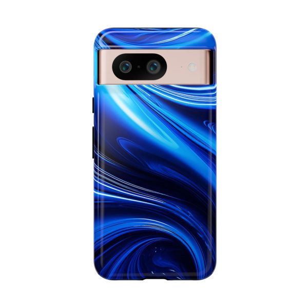 Royal Blue Wave iPhone | Samsung | Samsung Galaxy | Google Pixel - Cell Phone Tough Cases - Image 225