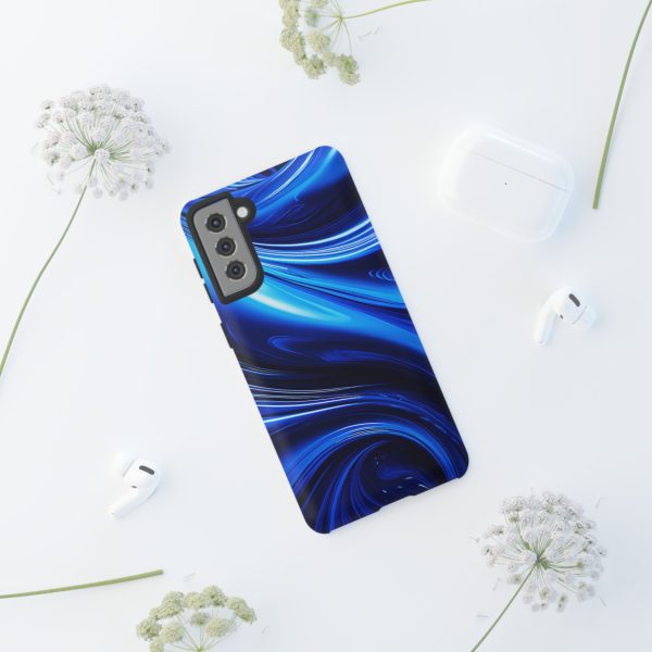 Royal Blue Wave iPhone | Samsung | Samsung Galaxy | Google Pixel - Cell Phone Tough Cases - Image 56