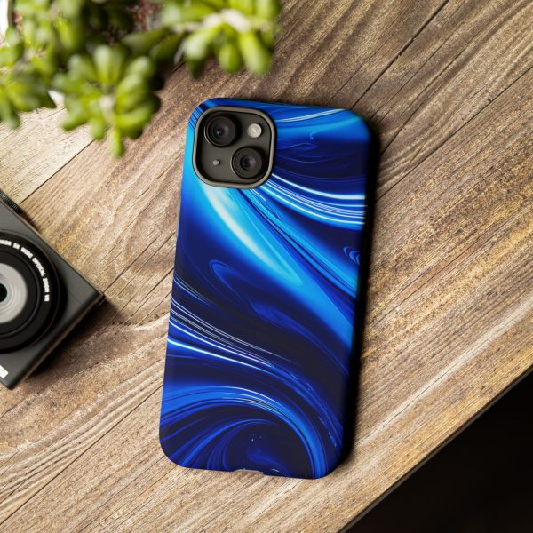 Royal Blue Wave iPhone | Samsung | Samsung Galaxy | Google Pixel - Cell Phone Tough Cases - Image 172