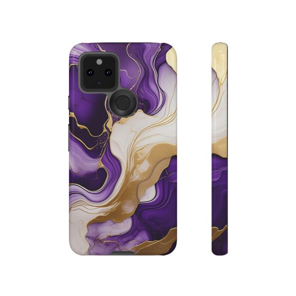 Purple and Gold 2 iPhone | Samsung | Samsung Galaxy | Google Pixel - Cell Phone Tough Cases - Image 61