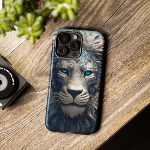 Blue Lion Art iPhone | Google Pixel - Cell Phone Tough Cases - Image 111