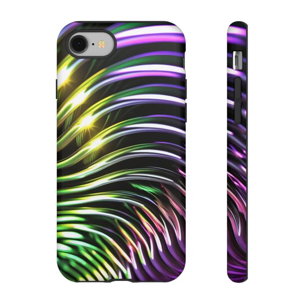 Green and Purple 2 iPhone | Samsung | Samsung Galaxy | Google Pixel - Cell Phone Tough Cases - Image 2