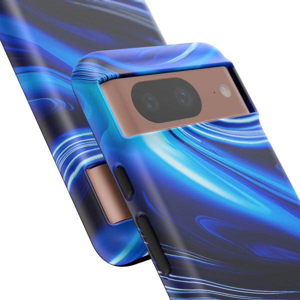 Royal Blue Wave iPhone | Samsung | Samsung Galaxy | Google Pixel - Cell Phone Tough Cases - Image 231