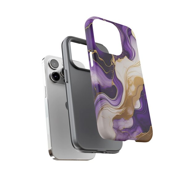 Purple and Gold 2 iPhone | Samsung | Samsung Galaxy | Google Pixel - Cell Phone Tough Cases - Image 103