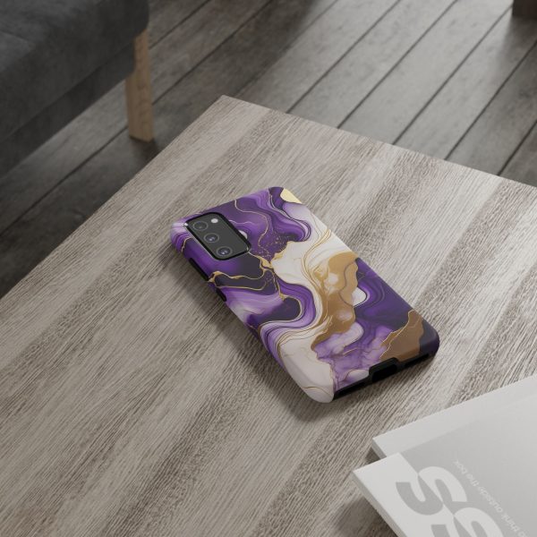 Purple and Gold 2 iPhone | Samsung | Samsung Galaxy | Google Pixel - Cell Phone Tough Cases - Image 72