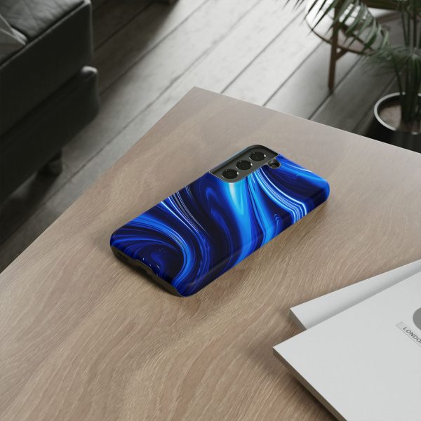 Royal Blue Wave iPhone | Samsung | Samsung Galaxy | Google Pixel - Cell Phone Tough Cases - Image 80