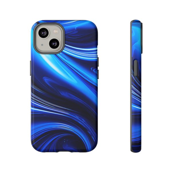 Royal Blue Wave iPhone | Samsung | Samsung Galaxy | Google Pixel - Cell Phone Tough Cases - Image 93