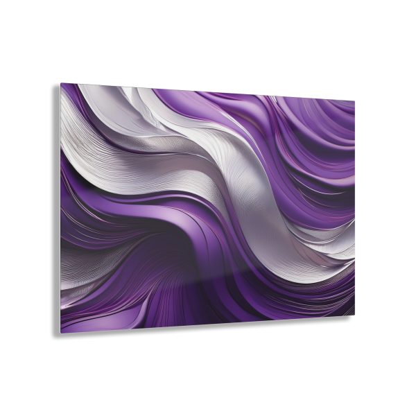 Purple and Silver Acrylic Prints