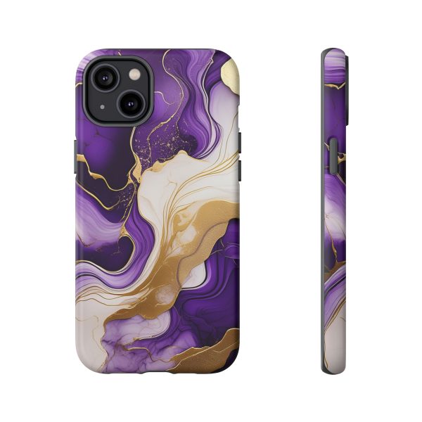 Purple and Gold 2 iPhone | Samsung | Samsung Galaxy | Google Pixel - Cell Phone Tough Cases - Image 109