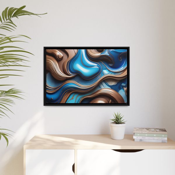 Abstract Wood Matte Canvas, Black Frame - Image 23