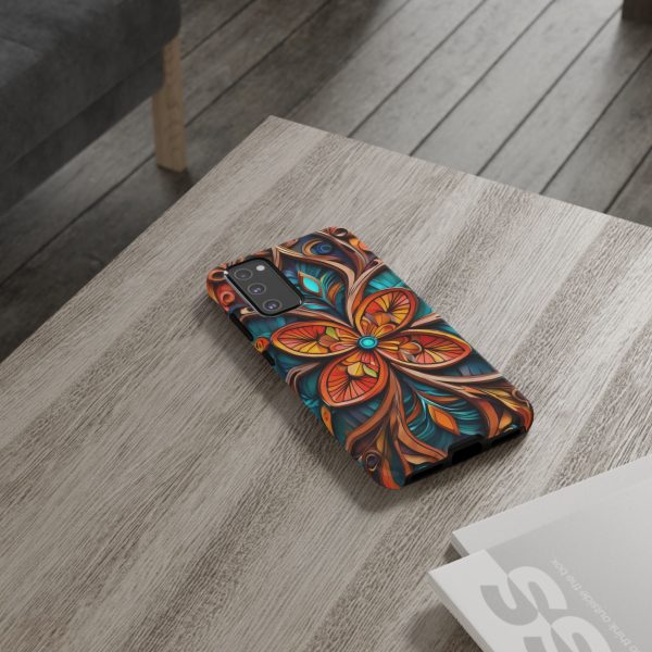 Wood Grain Flower iPhone | Samsung | Samsung Galaxy | Google Pixel - Cell Phone Tough Cases - Image 70