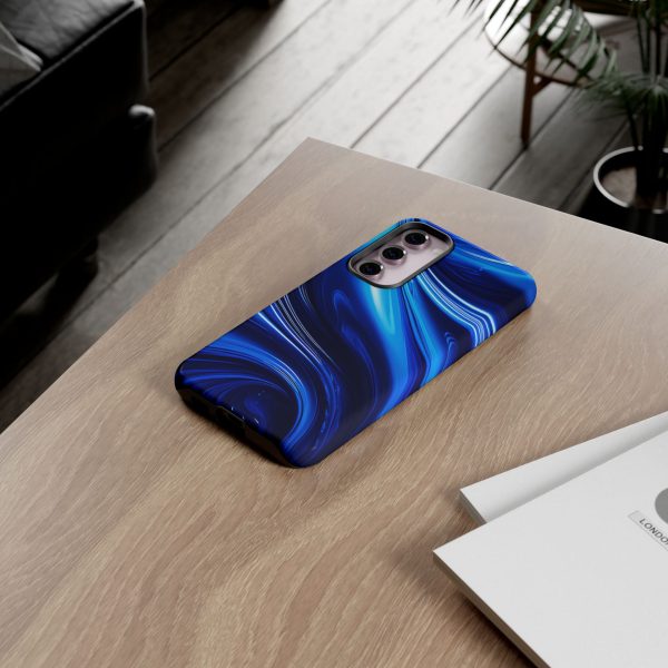 Royal Blue Wave iPhone | Samsung | Samsung Galaxy | Google Pixel - Cell Phone Tough Cases - Image 132