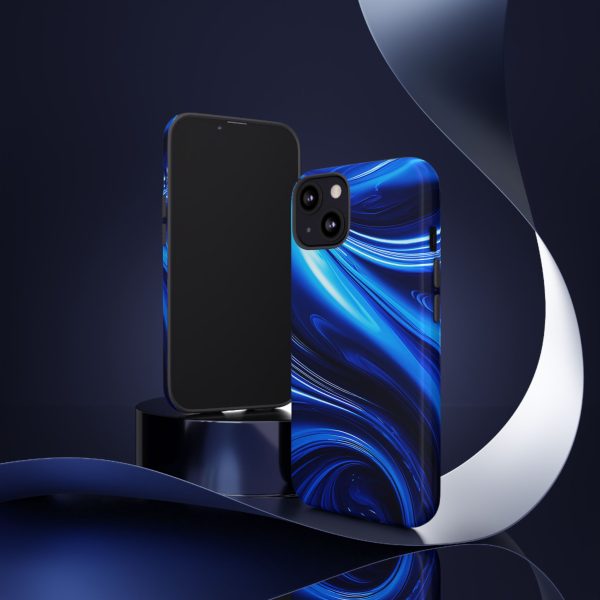 Royal Blue Wave iPhone | Samsung | Samsung Galaxy | Google Pixel - Cell Phone Tough Cases - Image 38