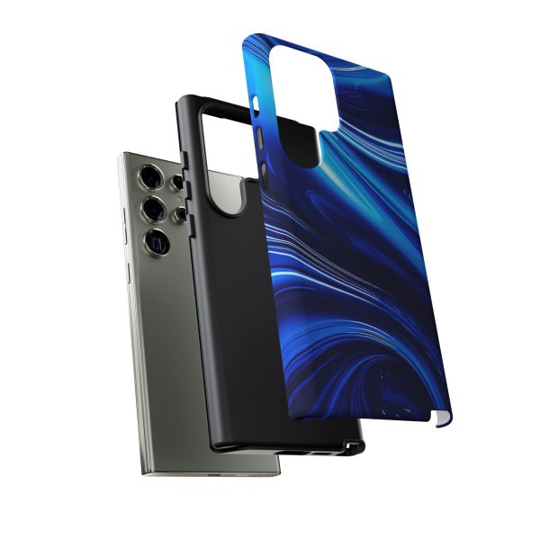 Royal Blue Wave iPhone | Samsung | Samsung Galaxy | Google Pixel - Cell Phone Tough Cases - Image 143