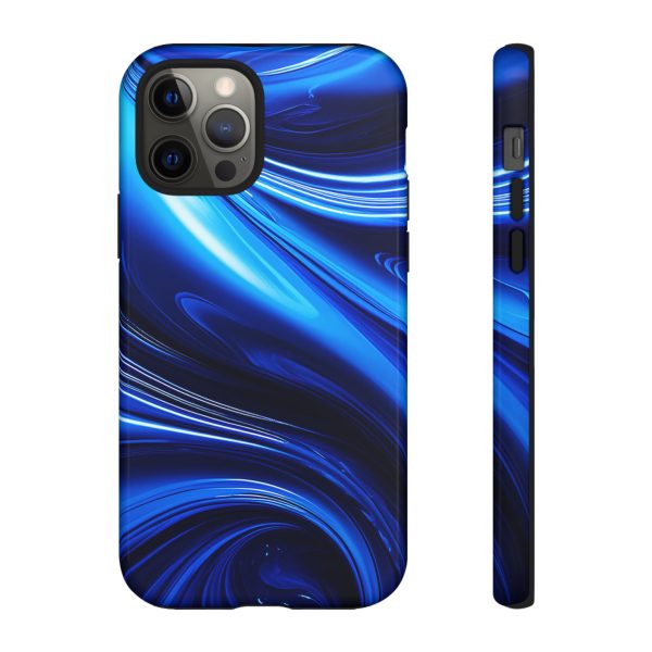 Royal Blue Wave iPhone | Samsung | Samsung Galaxy | Google Pixel - Cell Phone Tough Cases - Image 33