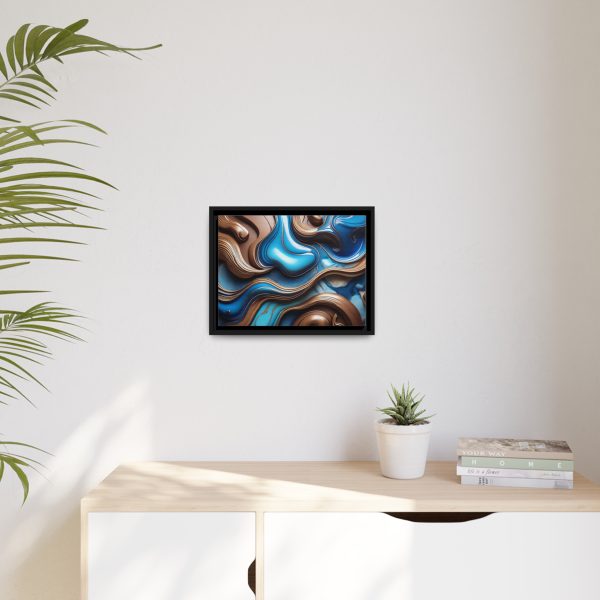 Abstract Wood Matte Canvas, Black Frame - Image 11