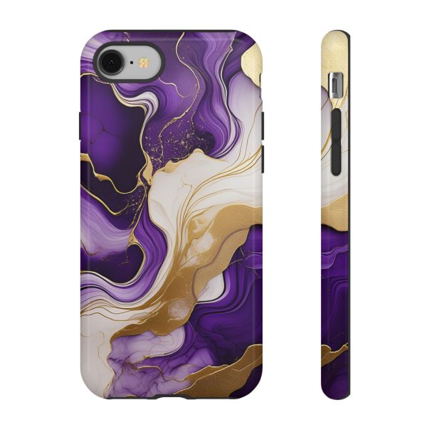 Purple and Gold 2 iPhone | Samsung | Samsung Galaxy | Google Pixel - Cell Phone Tough Cases