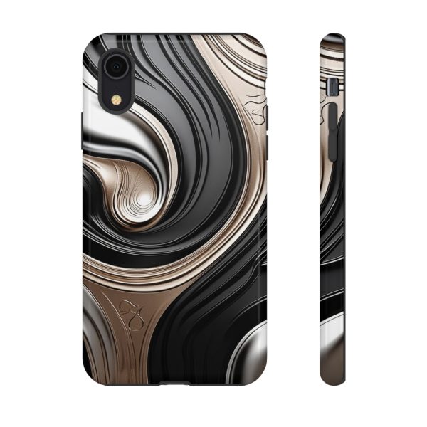 Black and Gold iPhone | Samsung | Samsung Galaxy | Google Pixel - Cell Phone Tough Cases - Image 7