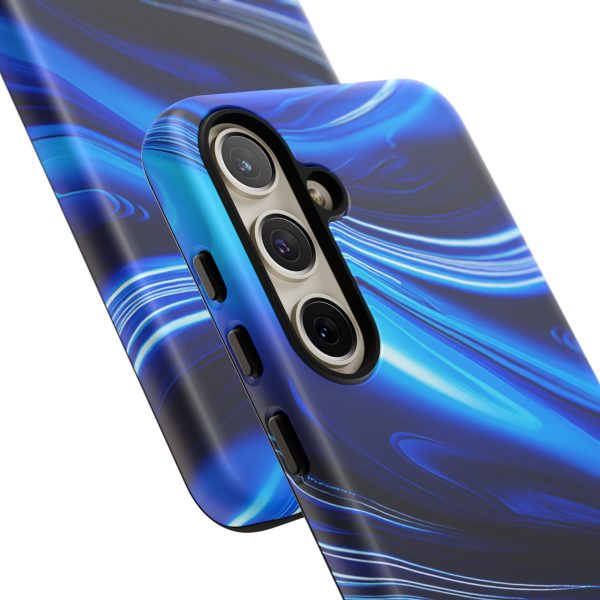 Royal Blue Wave iPhone | Samsung | Samsung Galaxy | Google Pixel - Cell Phone Tough Cases - Image 201