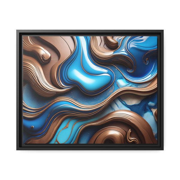 Abstract Wood Matte Canvas, Black Frame - Image 13