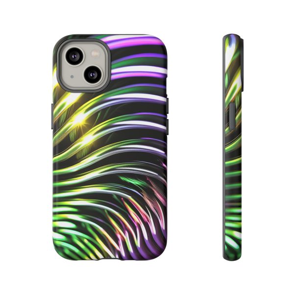 Green and Purple 2 iPhone | Samsung | Samsung Galaxy | Google Pixel - Cell Phone Tough Cases - Image 93