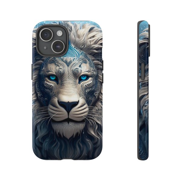 Blue Lion Art iPhone | Google Pixel - Cell Phone Tough Cases - Image 94