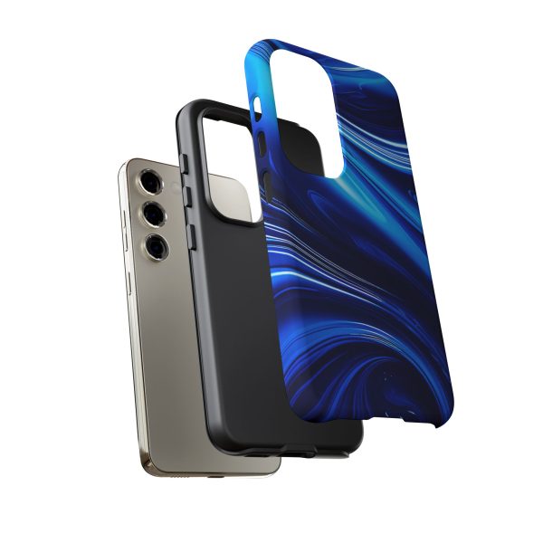 Royal Blue Wave iPhone | Samsung | Samsung Galaxy | Google Pixel - Cell Phone Tough Cases - Image 127