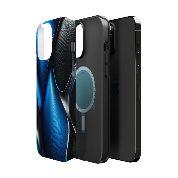 Blue Carbon Custom Magnetic Tough Case for iPhone - Dual Layer Protection with MagSafe® Compatibility - Matte or Glossy Finish - Image 77