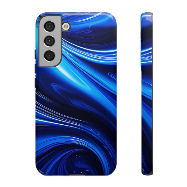 Royal Blue Wave iPhone | Samsung | Samsung Galaxy | Google Pixel - Cell Phone Tough Cases - Image 81