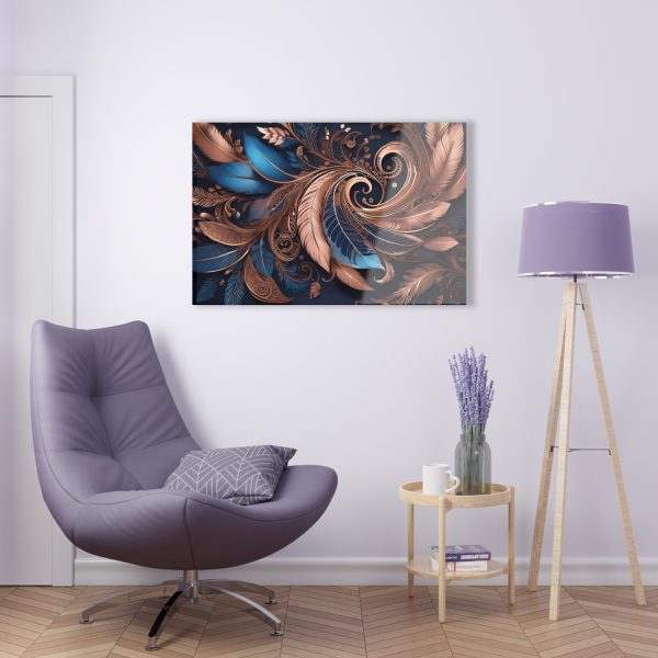 Blue Gold Acrylic Prints - Image 3