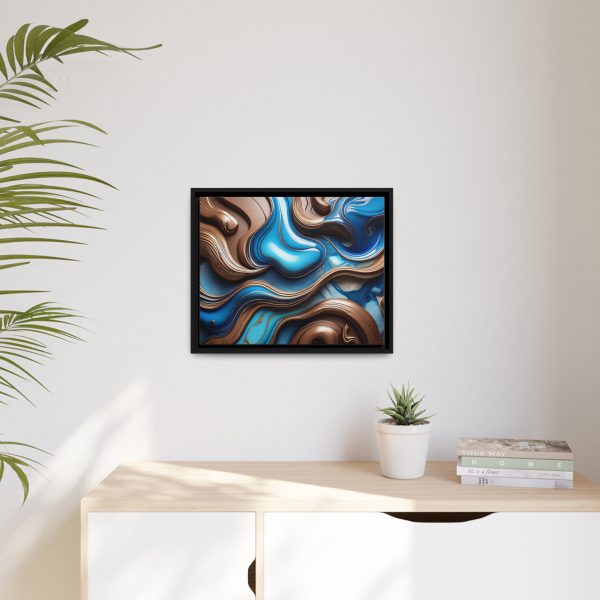 Abstract Wood Matte Canvas, Black Frame - Image 15