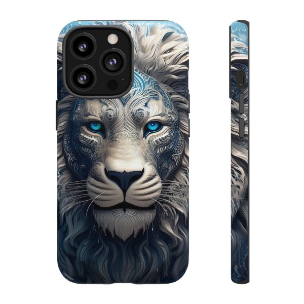 Blue Lion Art iPhone | Google Pixel - Cell Phone Tough Cases - Image 30