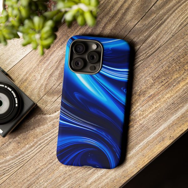 Royal Blue Wave iPhone | Samsung | Samsung Galaxy | Google Pixel - Cell Phone Tough Cases - Image 184