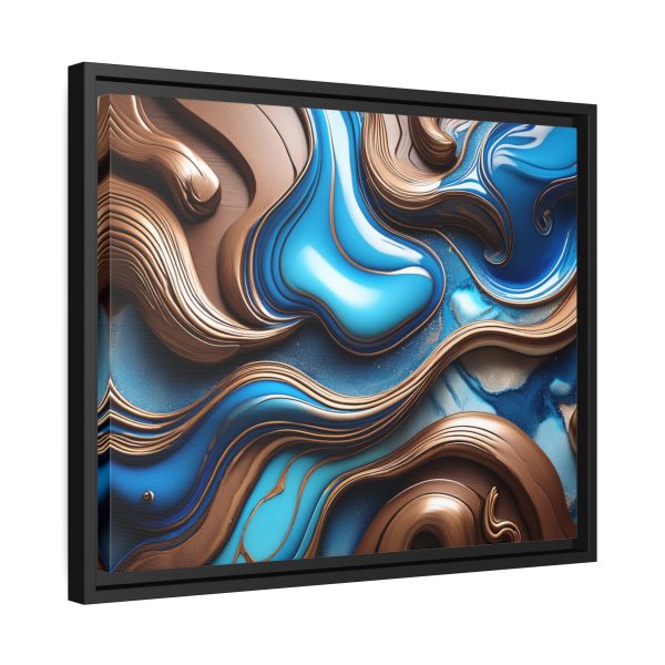 Abstract Wood Matte Canvas, Black Frame - Image 14