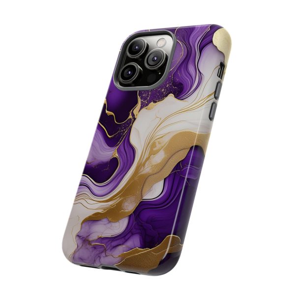 Purple and Gold 2 iPhone | Samsung | Samsung Galaxy | Google Pixel - Cell Phone Tough Cases - Image 114