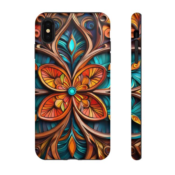 Wood Grain Flower iPhone | Samsung | Samsung Galaxy | Google Pixel - Cell Phone Tough Cases - Image 12