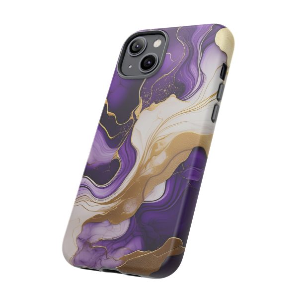 Purple and Gold 2 iPhone | Samsung | Samsung Galaxy | Google Pixel - Cell Phone Tough Cases - Image 110