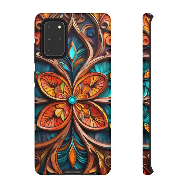 Wood Grain Flower iPhone | Samsung | Samsung Galaxy | Google Pixel - Cell Phone Tough Cases - Image 30