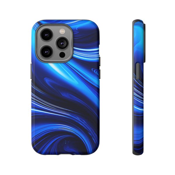 Royal Blue Wave iPhone | Samsung | Samsung Galaxy | Google Pixel - Cell Phone Tough Cases - Image 101