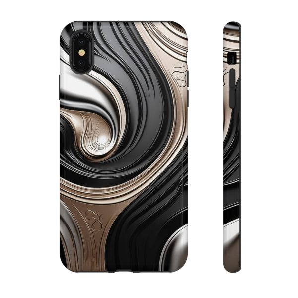 Black and Gold iPhone | Samsung | Samsung Galaxy | Google Pixel - Cell Phone Tough Cases - Image 11