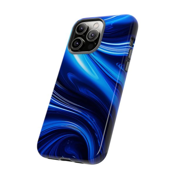 Royal Blue Wave iPhone | Samsung | Samsung Galaxy | Google Pixel - Cell Phone Tough Cases - Image 114