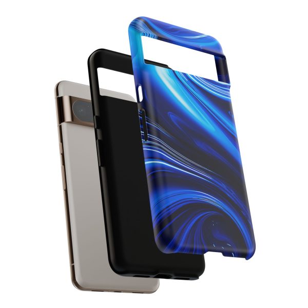 Royal Blue Wave iPhone | Samsung | Samsung Galaxy | Google Pixel - Cell Phone Tough Cases - Image 223