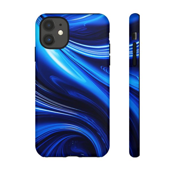 Royal Blue Wave iPhone | Samsung | Samsung Galaxy | Google Pixel - Cell Phone Tough Cases - Image 20