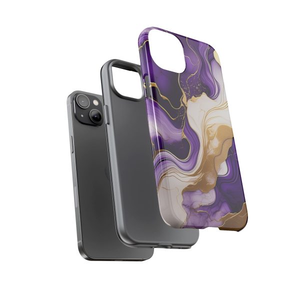 Purple and Gold 2 iPhone | Samsung | Samsung Galaxy | Google Pixel - Cell Phone Tough Cases - Image 107